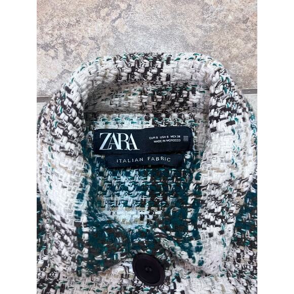 Zara Plaid Tweed Shacket - Picture 4 of 4